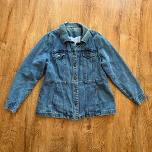Vintage 90s Butter Mom Cottage Core St. John's Bay Denim Chore Jacket